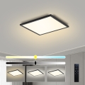 Brilagi - LED himmennettävä kattovalaisin SLIMFRAME LED/25W/230V 30x30 cm 3000-6000K musta + kaukosäädin