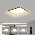 Brilagi - LED himmennettävä kattovalaisin SLIMFRAME LED/36W/230V 45x45 cm 3000-6000K musta + kaukosäädin