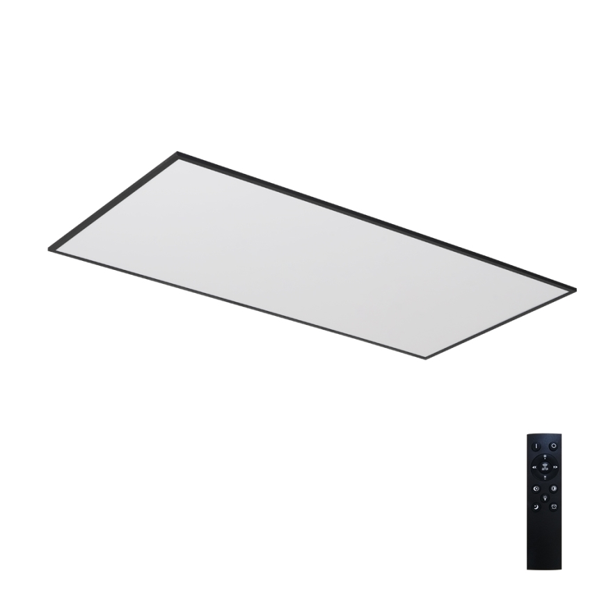 Brilagi - LED himmennettävä kattovalaisin SLIMFRAME LED/80W/230V 120x60 cm 3000-6000K musta + kaukosäädin