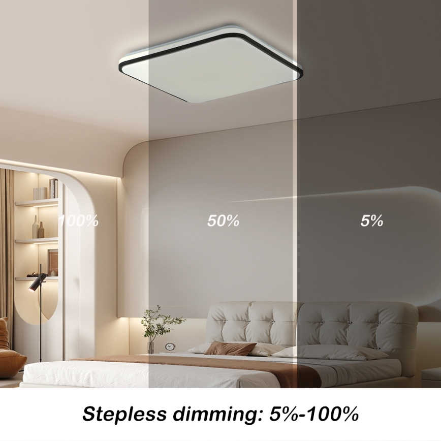 Brilagi - LED-himmennettävä kattovalaisin SMART LED/24W/230V 43x43 cm 3000-6000K Wi-Fi Tuya Beacon + kaukosäädin