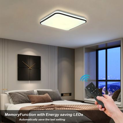 Brilagi - LED-himmennettävä kattovalaisin SMART LED/24W/230V 43x43 cm 3000-6000K Wi-Fi Tuya Beacon + kaukosäädin