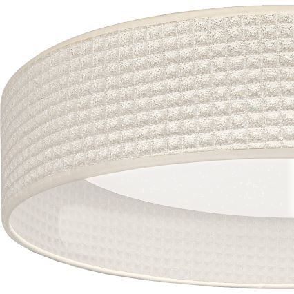 BRILAGI - LED-himennettävä kattovalaisin VELVET SMARTIX STARS LED/36W/230V 3000-6000K Ø 55 cm kermanvärinen Wi-Fi Tuya Beacon + kaukosäädin