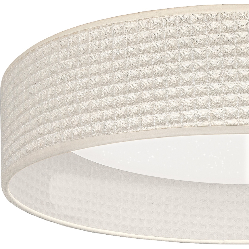 BRILAGI - LED-himennettävä kattovalaisin VELVET SMARTIX STARS LED/36W/230V 3000-6000K Ø 55 cm kermanvärinen Wi-Fi Tuya Beacon + kaukosäädin
