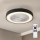 Brilagi - LED-himmennettävä kattovalaisin tuulettimella, LED 30 W/230 V, 3000–6500 K, halkaisija 50 cm, musta + kaukosäädin
