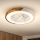 Brilagi - LED Himmennettävä kattovalaisin tuulettimella LED/30W/230V 3000-6500K halkaisija 50 cm valkoinen/tammi + kaukosäädin