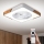 Brilagi - LED himmennettävä kattovalaisin tuulettimella LED/30W/230V 3000-6500K valkoinen/tammi + kaukosäädin