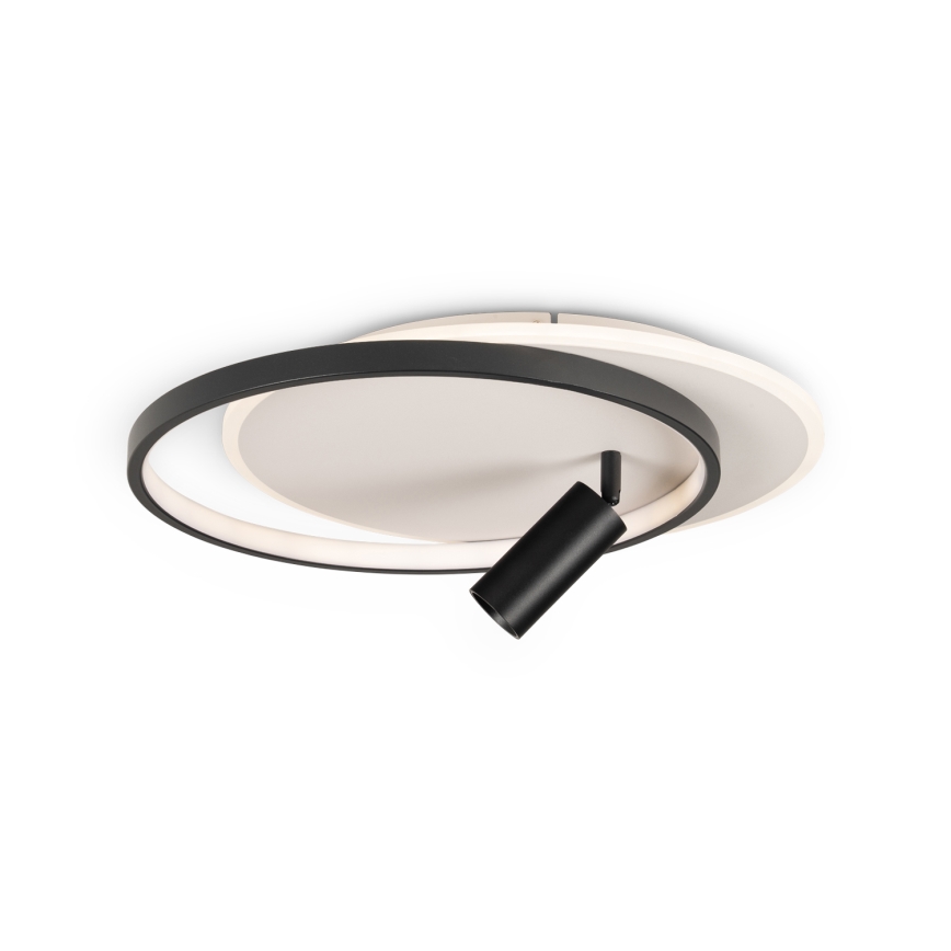 BRILAGI - UNITY himmennettävä LED-kattovalaisin LED/48W/230V + 1xGU10/3W 3000-6000K 39x45 cm valkoinen/musta + kaukosäädin