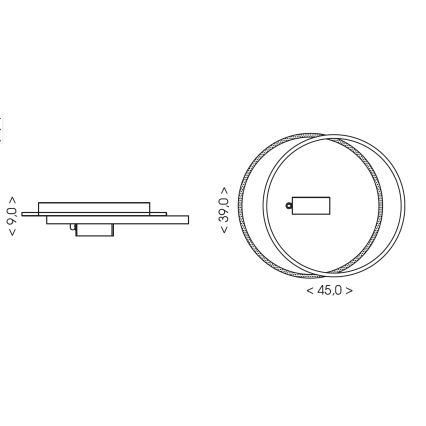 Brilagi - UNITY himmennettävä LED-kattovalaisin LED/48W/230V + 1xGU10/3W 3000-6000K 39x45 cm valkoinen/musta + kaukosäädin