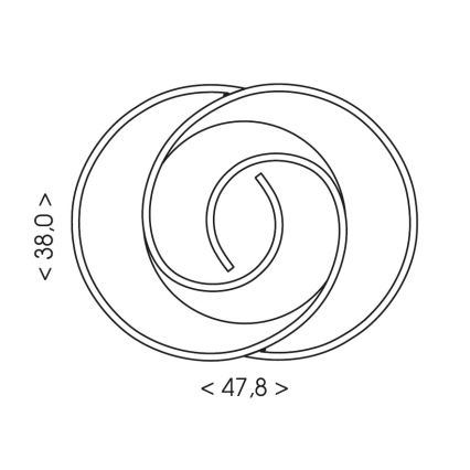 Brilagi - LED-himmennettävä kattovalaisin VELO LED/70W/230V 3000-6500K 38x47,8 cm + kaukosäädin