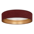 Brilagi - LED-himmennettävä kattovalaisin VELVET SMART VARI LED/36W/230V 3000-6500K halkaisija 55 cm viininpunainen/kultainen + kaukosäädin