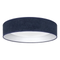 Brilagi - LED-himmennettävä kattovalaisin VELVET SMARTIX LED/36W/230V 3000-6000K halkaisija 55 cm sininen Wi-Fi Tuya Beacon + kaukosäädin