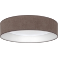 Brilagi - LED-himmennettävä kattovalaisin VELVET SMARTIX STARS LED/24W/230V 3000-6000K halkaisija 45 cm ruskea Wi-Fi Tuya Beacon + kaukosäädin