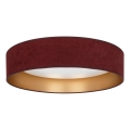 Brilagi - LED-himmennettävä kattovalaisin VELVET SMARTIX STARS LED/36W/230V 3000-6000K Ø55 cm viininpunainen/kultainen Wi-Fi (Tuya) Beacon + kaukosäädin