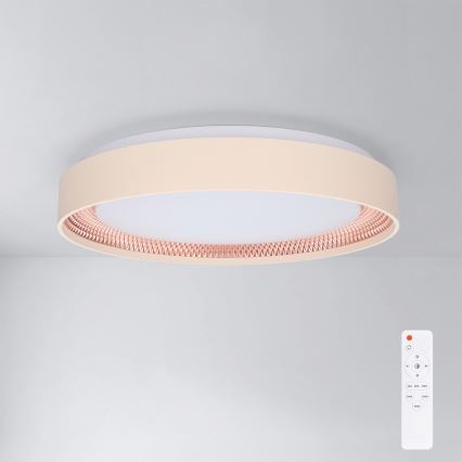 Brilagi - LED himmennettävä kattovalaisin WALDO LED/48W/230V 3000-6500K halkaisija 40 cm beige/kultainen + kaukosäädin