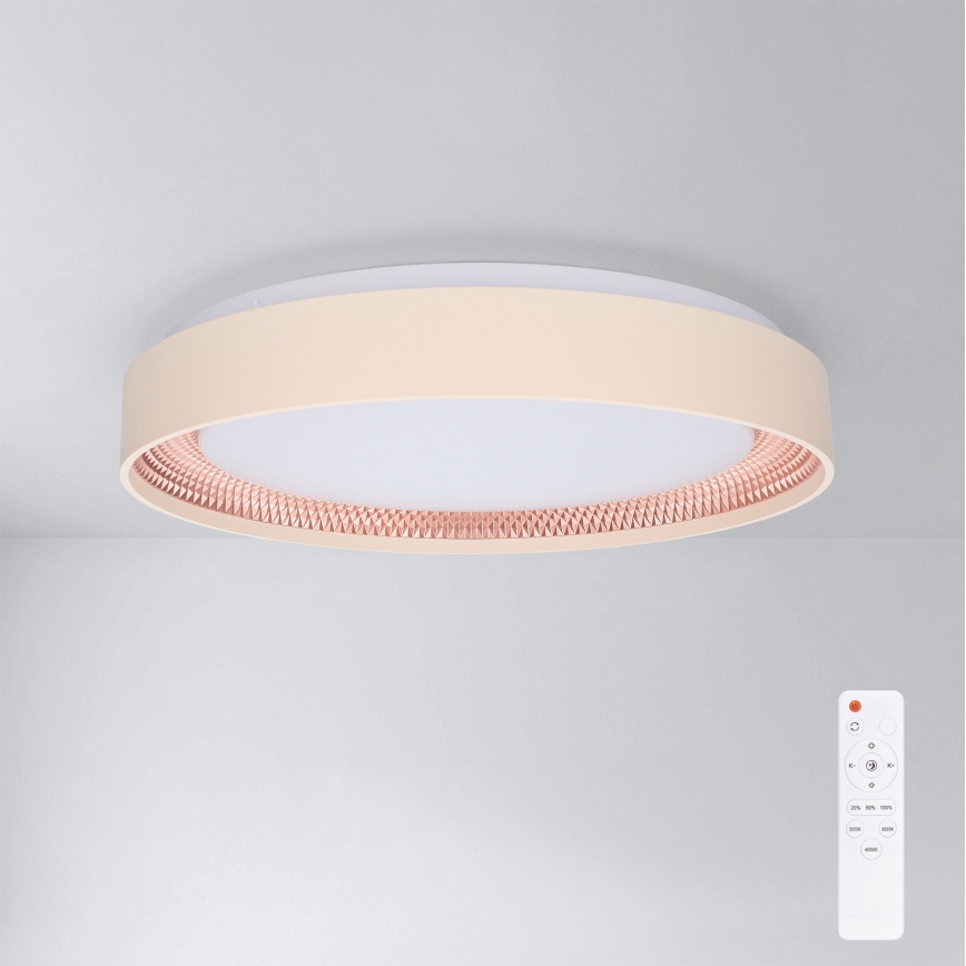 Brilagi - LED himmennettävä kattovalaisin WALDO LED/48W/230V 3000-6500K halkaisija 40 cm beige/kultainen + kaukosäädin