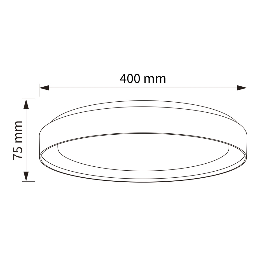 Brilagi - LED himmennettävä kattovalaisin WALDO LED/48W/230V 3000-6500K halkaisija 40 cm beige/kultainen + kaukosäädin