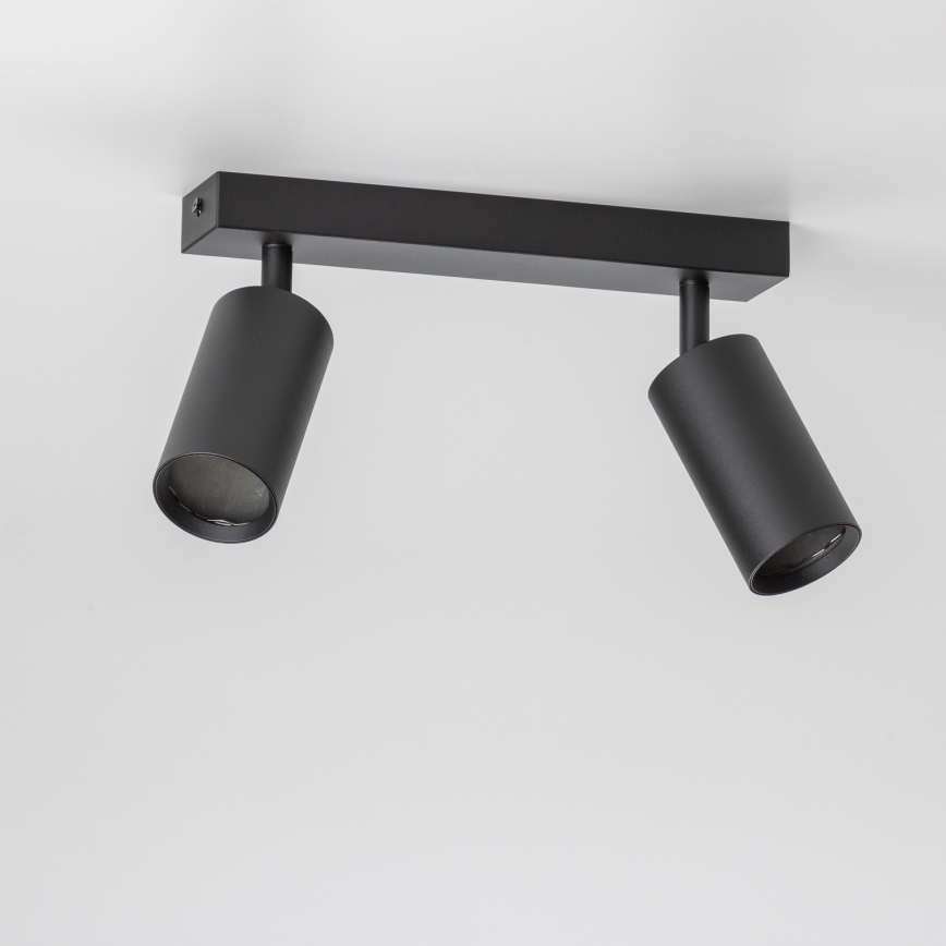 Brilagi - LED-himmennettävä kohdevalaisin SELE 2xGU10/6W/230V 3000K musta