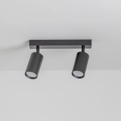 Brilagi - LED-himmennettävä kohdevalaisin SELE 2xGU10/6W/230V 3000K musta