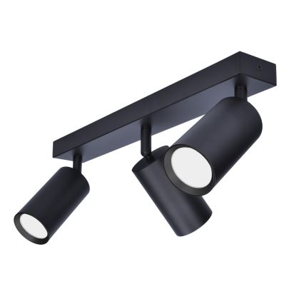Brilagi - LED RGBW himmennettävä kohdevalaisin SELE 3xGU10/4,8W/230V 3000K musta + kaukosäädin