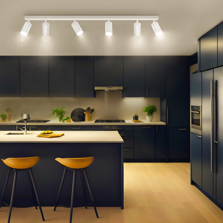 Brilagi - LED RGBW himmennettävä kohdevalaisin SELE 6xGU10/6,5W/230V 2700-6500K valkoinen