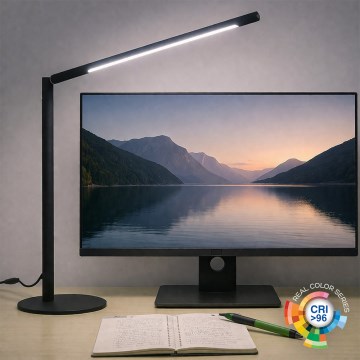 Brilagi - LED-himmennettävä kosketuskäyttöinen pöytävalaisin VARIO LED/7W/230V 3000-6500K CRI 96 musta