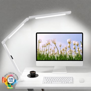 Brilagi - LED himmennettävä kosketusohjattu taipuisa pöytävalaisin VARIO LED/12W/230V 3000/4000/5000/6500K CRI 92 valkoinen