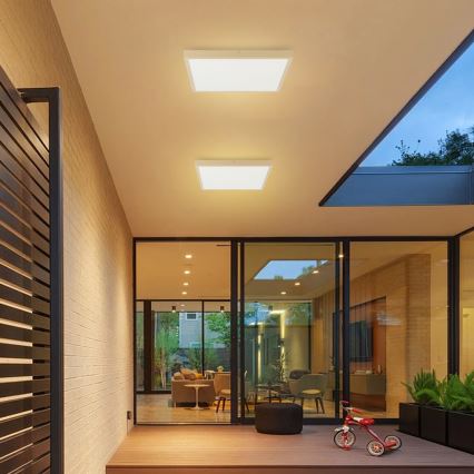 Brilagi - himennettävä kylpyhuoneen kattovalaisin FRAME SMART LED/50W/230V 60x60 cm 3000-6000K IP44 beige + kaukosäädin