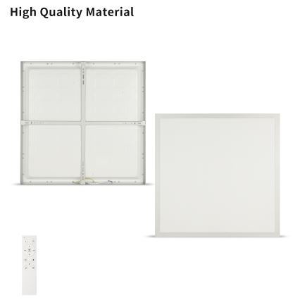 Brilagi - LED himmennettävä kylpyhuoneen kattovalaisin FRAME SMART LED/50W/230V 60x60 cm 3000-6000K IP44 hopeanvärinen + kaukosäädin