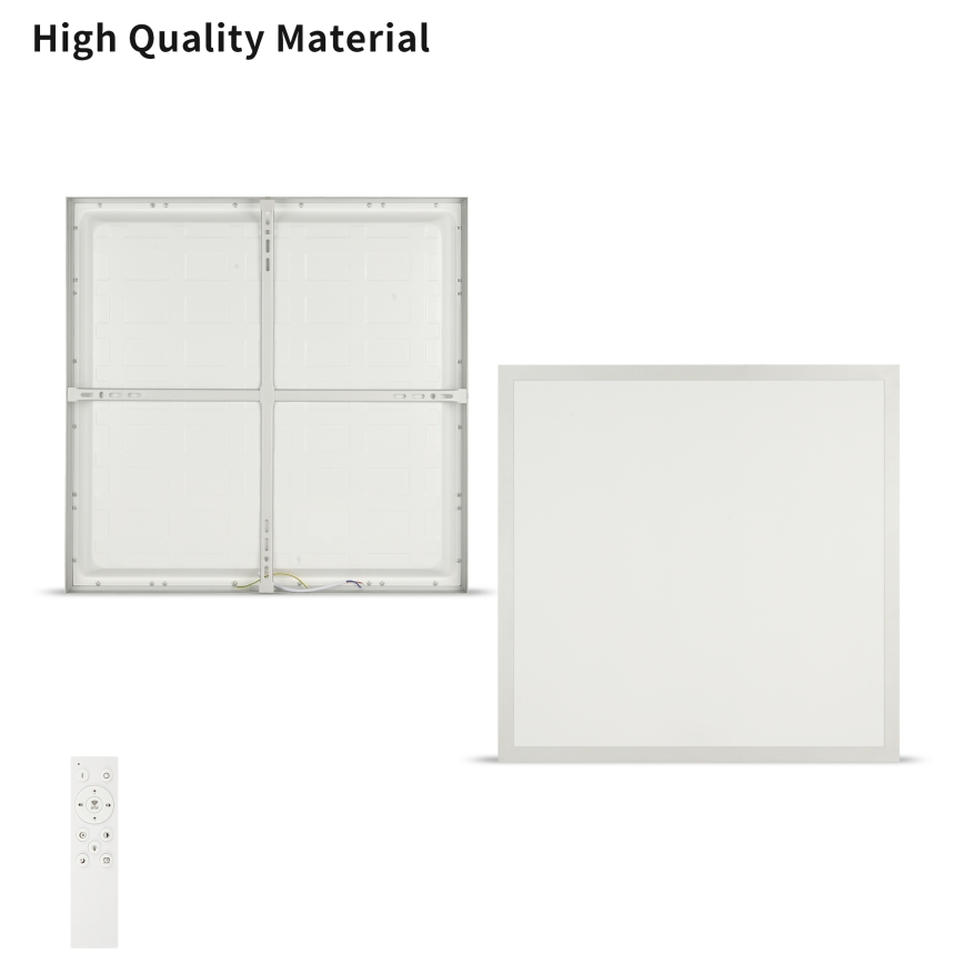 Brilagi - LED himmennettävä kylpyhuoneen kattovalaisin FRAME SMART LED/50W/230V 60x60 cm 3000-6000K IP44 hopeanvärinen + kaukosäädin