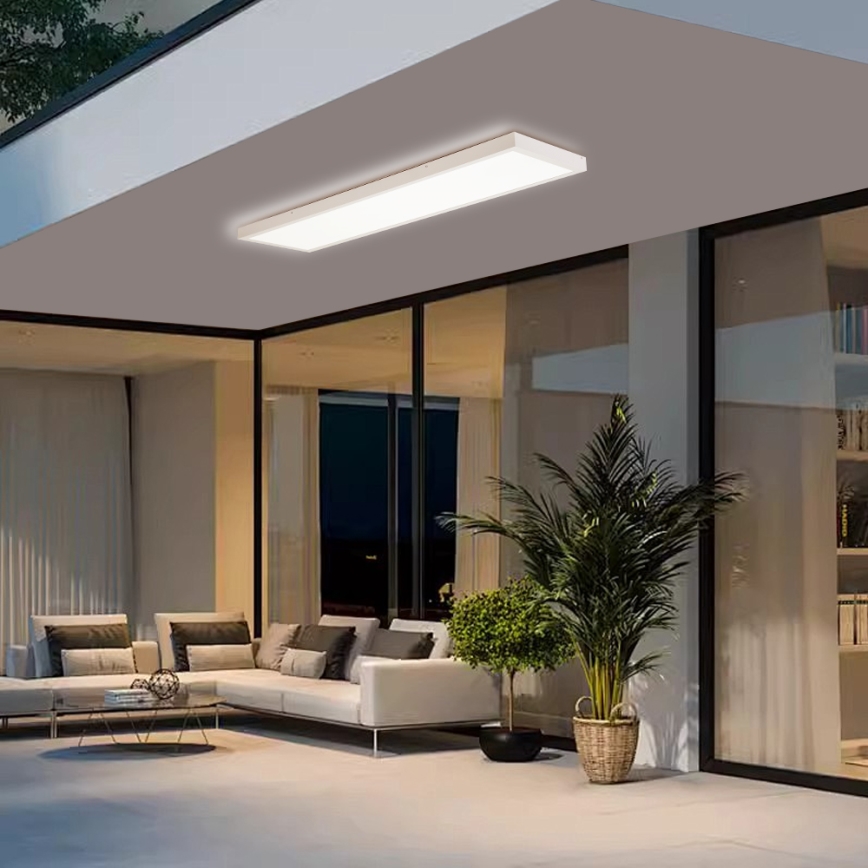 Brilagi - LED-himennettävä kylpyhuoneen kattovalaisin FRAME SMART LED/50W/230V 120x30 cm 3000-6000K IP44 valkoinen + kaukosäädin