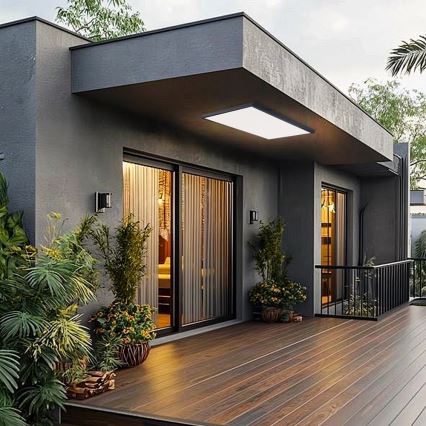 Brilagi - Himmennettävä LED-kylpyhuoneen kattovalaisin FRAME SMART LED/96W/230V 120x60 cm 3000-6000K IP44 musta + kaukosäädin