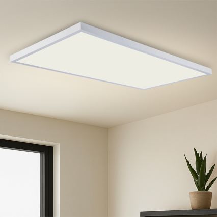Brilagi - Himmennettävä LED-kattovalaisin kylpyhuoneeseen FRAME SMART LED/96W/230V 120x60 cm 3000-6000K IP44 valkoinen + kaukosäädin