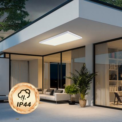 Brilagi - Himmennettävä LED-kattovalaisin kylpyhuoneeseen FRAME SMART LED/96W/230V 120x60 cm 3000-6000K IP44 valkoinen + kaukosäädin