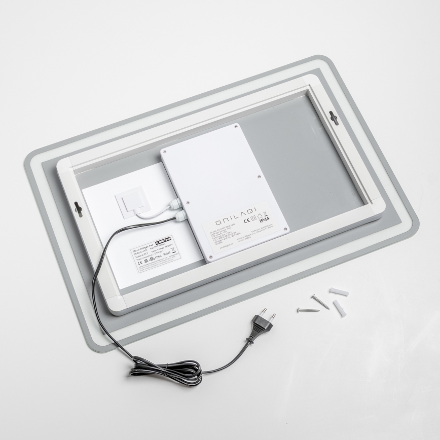 Brilagi - LED Lämmitetty kylpyhuonepeili BELLA LED/12W/230V 40x60 cm IP44 CRI 90 himmennettävä + CCT