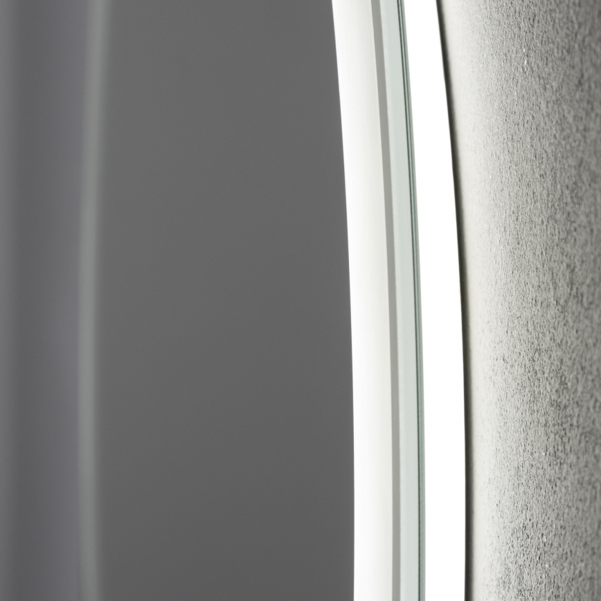 Brilagi - AVA ECO LED-lämmitetty kylpyhuonepeili LED/11,5W/230V halkaisija 60 cm IP44 CRI 90 himmennettävä + CCT