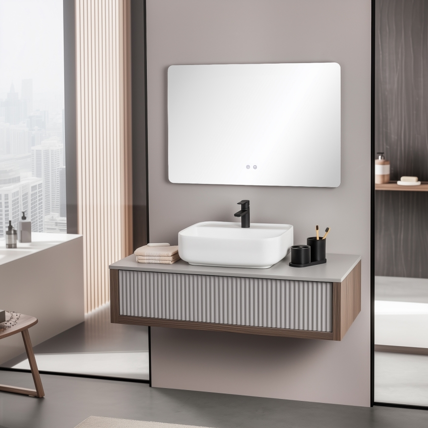 Brilagi - LED-lämmitetty kylpyhuonepeili DIANA LED/20W/230V 60x90 cm IP44 CRI 90 himennettävä + CCT