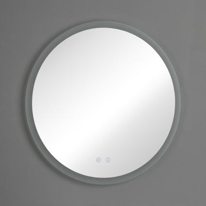Brilagi - LED-lämmitetty kylpyhuonepeili CLARA ECO LED/12W/230V halkaisija 60 cm IP44 CRI 90 himmennettävä + CCT