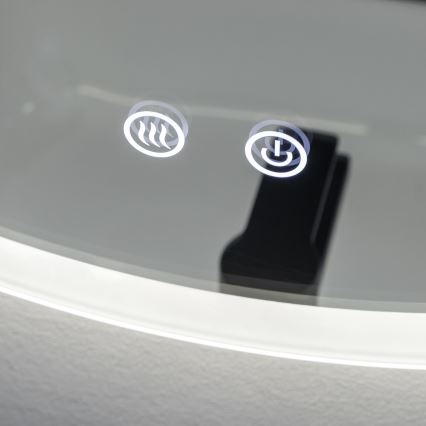 Brilagi - LED-lämmitetty kylpyhuonepeili CLARA ECO LED/12W/230V halkaisija 60 cm IP44 CRI 90 himmennettävä + CCT