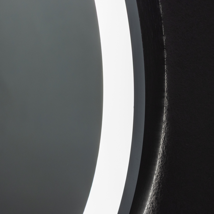 Brilagi - Himmennettävä LED-kylpyhuonepeili lämmityksellä ja taustavalolla, ALU PRO LED/18W/230V halkaisija 60 cm 3000/4000/6500K IP44 mattakromi CRI 90