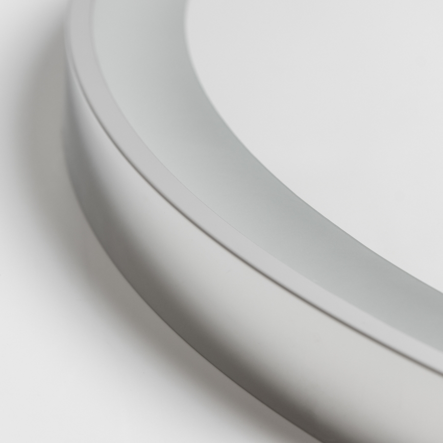 Brilagi - LED-himmennettävä kylpyhuonepeili, lämmitetty ja taustavalaistu ALU PRO LED/18W/230V halkaisija 60 cm 3000/4000/6500K IP44 kiiltävä kromi CRI 90