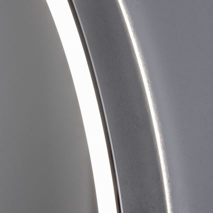 Brilagi - LED-himmennettävä kylpyhuonepeili, lämmitetty ja taustavalaistu ALU PRO LED/18W/230V halkaisija 60 cm 3000/4000/6500K IP44 kiiltävä kromi CRI 90