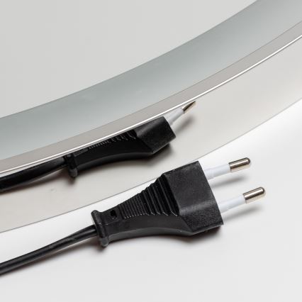 Brilagi - LED-himmennettävä kylpyhuonepeili, lämmitetty ja taustavalaistu ALU PRO LED/18W/230V halkaisija 60 cm 3000/4000/6500K IP44 kiiltävä kromi CRI 90