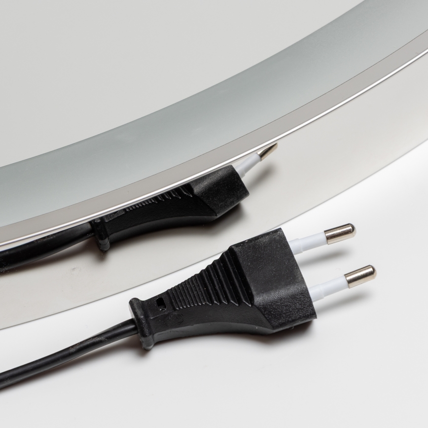 Brilagi - LED-himmennettävä kylpyhuonepeili, lämmitetty ja taustavalaistu ALU PRO LED/18W/230V halkaisija 60 cm 3000/4000/6500K IP44 kiiltävä kromi CRI 90