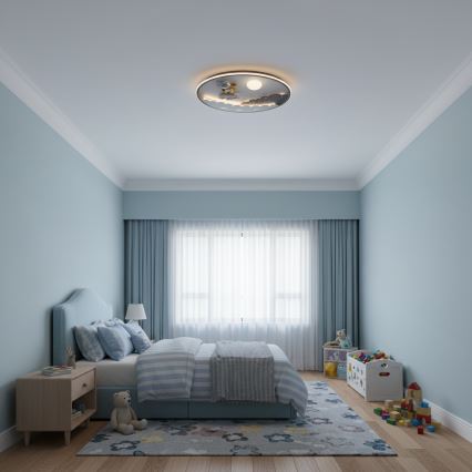 Brilagi - LED himmennettävä lasten kattovalaisin ASTRO LED/68W/230V 3000-6000K halkaisija 49 cm + kaukosäädin