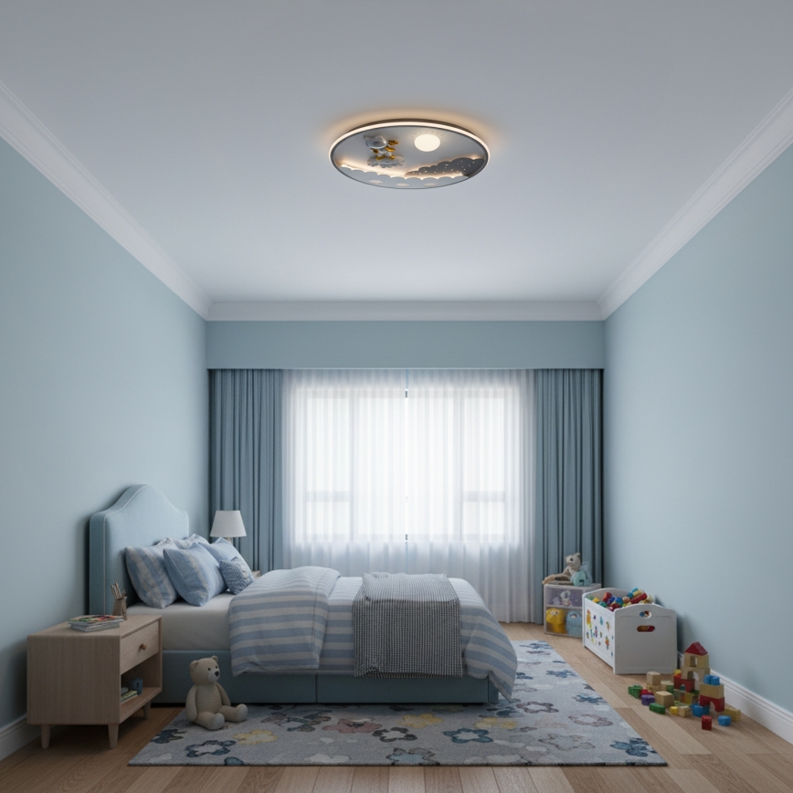 Brilagi - LED himmennettävä lasten kattovalaisin ASTRO LED/68W/230V 3000-6000K halkaisija 49 cm + kaukosäädin
