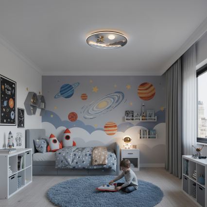 Brilagi - LED himmennettävä lasten kattovalaisin ASTRO LED/68W/230V 3000-6000K halkaisija 49 cm + kaukosäädin