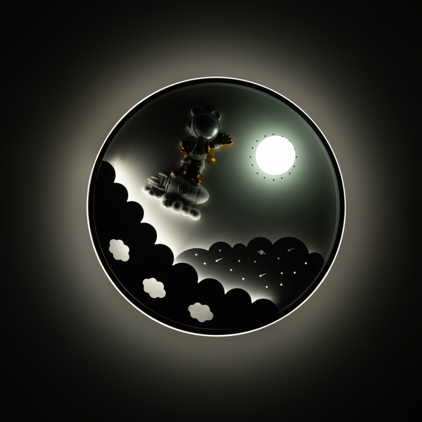 Brilagi - LED himmennettävä lasten kattovalaisin ASTRO LED/68W/230V 3000-6000K halkaisija 49 cm + kaukosäädin