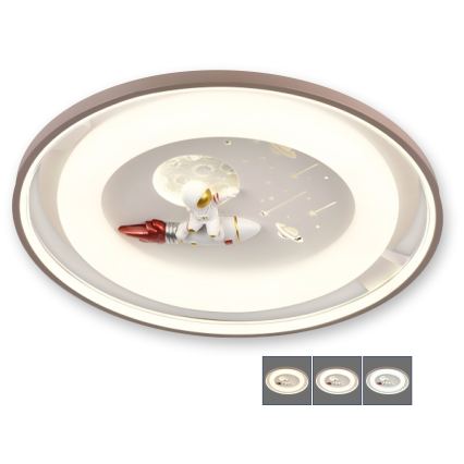 BRILAGI - LED Himennettävä lasten kattovalaisin ASTRO LED/75W/230V 3000-6000K Ø 50 cm + kauko-ohjain