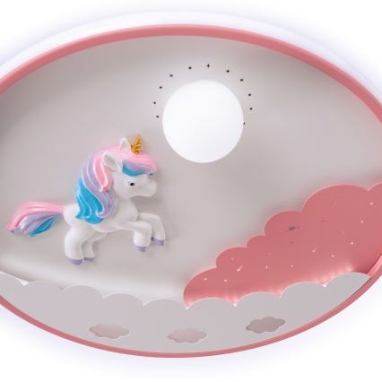 Brilagi - Himennettävä LED-lastenkattovalaisin UNICORN LED/68W/230V 3000–6000K halkaisija 49 cm + kaukosäädin