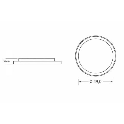 Brilagi - Himennettävä LED-lastenkattovalaisin UNICORN LED/68W/230V 3000–6000K halkaisija 49 cm + kaukosäädin